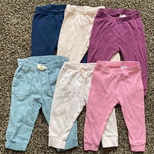 BABY GAP PANTS LEGGINGS JEANS BUNDLE LOT OF 6 - BABY GIRL CLOTHING 12-18 MONTH